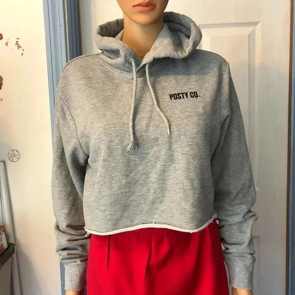 Women cropped Hoodie sweatshirt size S - Picture 2 of 3